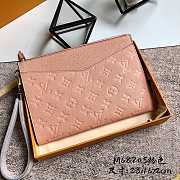 Louis Vuitton Pochette Melanie MM Pink M68705 23x16x2cm - 1