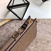 Louis Vuitton Pochette Melanie MM Beige M68705 23x16x2cm - 6