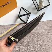 Louis Vuitton Pochette Melanie MM Black M68705 23x16x2cm - 5