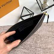 Louis Vuitton Pochette Melanie MM Black M68705 23x16x2cm - 4