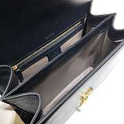 Gucci Sylvie 1969 Small Top Handle Bag Black 602781 26x19x10.5cm - 6