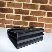 Gucci Sylvie 1969 Small Top Handle Bag Black 602781 26x19x10.5cm - 4