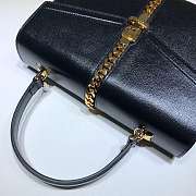 Gucci Sylvie 1969 Small Top Handle Bag Black 602781 26x19x10.5cm - 2