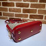 Gucci Horsebit 1955 Small Top Handle GG Red 621220 25 x 24 x 9 cm - 6