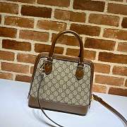 Gucci Horsebit 1955 Small Top Handle GG Brown 621220 25x24x9cm - 5