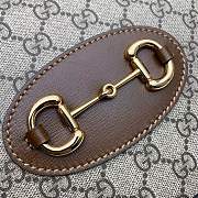 Gucci Horsebit 1955 Small Top Handle GG Brown 621220 25x24x9cm - 2