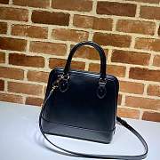 Gucci Horsebit 1955 Small Top Handle Black 621220 25x24x9cm - 5