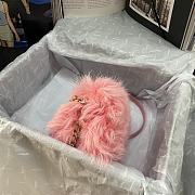 Chanel Mini Flap Bag Shearling Lambskin Pink AS2885 15×11×4.5cm - 6
