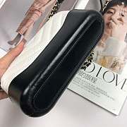 Chanel Gabrielle Clutch White/Black A94505 18x6x11cm - 2