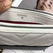 Chanel Gabrielle Clutch White/Black A94505 18x6x11cm - 5
