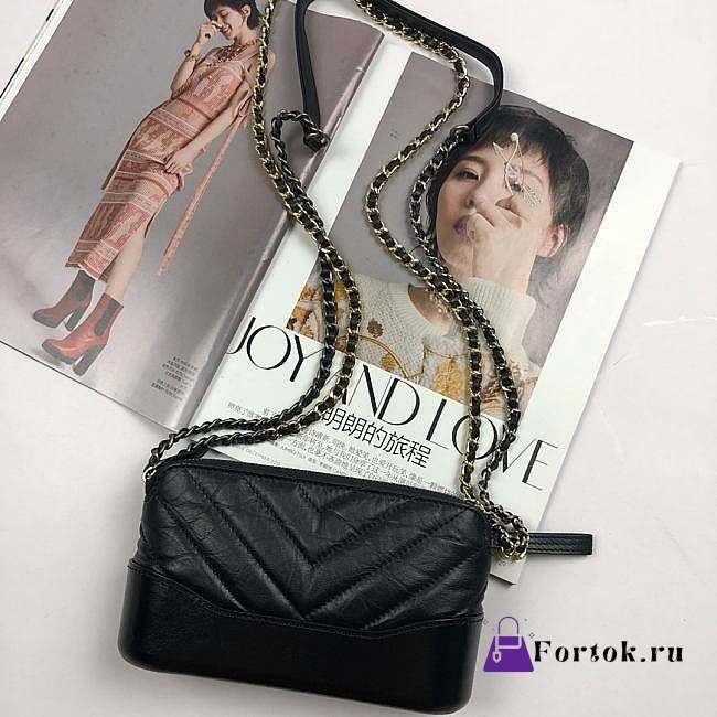 Chanel Gabrielle Clutch Black A94505 18x6x11cm - 1