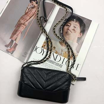 Chanel Gabrielle Clutch Black A94505 18x6x11cm