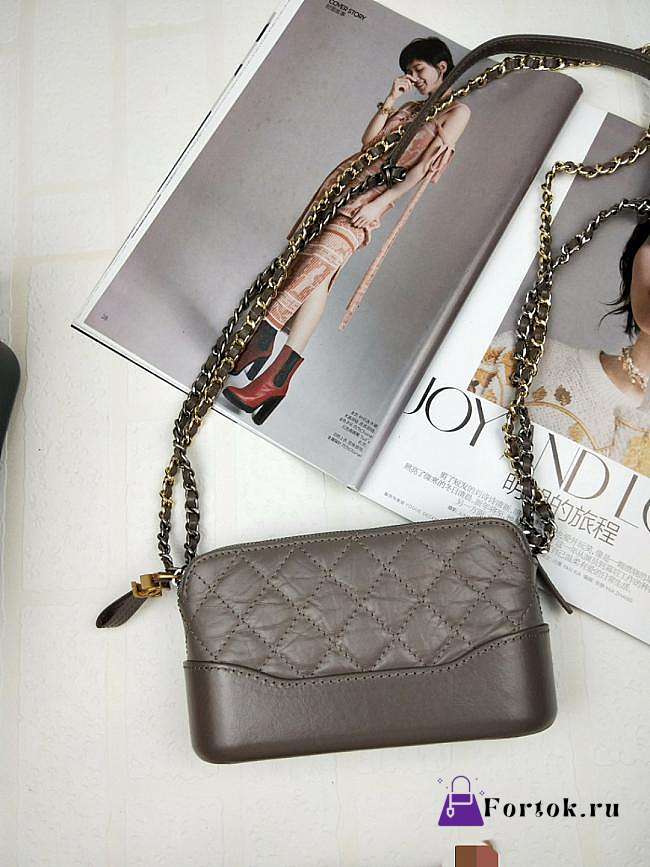 Chanel Gabrielle Clutch Gray A94505 18x6x11cm - 1