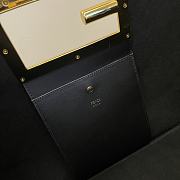 Fendi Medium Way Leather Shoulder Bag Black 8BH391 40x18x30cm - 6