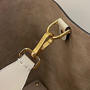 Fendi Medium Way Leather Shoulder Bag White 8BH391 40x18x30cm - 2