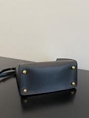 Fendi Small Way Leather Shoulder Bag Black 8BS054 20x9x17cm - 5
