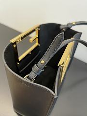 Fendi Small Way Leather Shoulder Bag Black 8BS054 20x9x17cm - 3