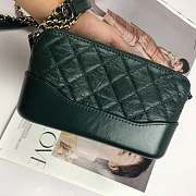 Chanel Gabrielle Clutch Dark Green A94505 18x6x11cm - 5