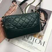 Chanel Gabrielle Clutch Dark Green A94505 18x6x11cm - 2