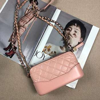 Chanel Gabrielle Clutch Light Pink A94505 18x6x11cm