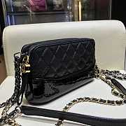Chanel Gabrielle Clutch Black In Grain Leather A94505 18x6x11cm - 2
