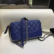 Chanel Gabrielle Clutch In Grain Leather Dark Blue A94505 18x6x11cm - 1