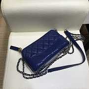 Chanel Gabrielle Clutch In Grain Leather Dark Blue A94505 18x6x11cm - 3