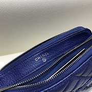 Chanel Gabrielle Clutch In Grain Leather Dark Blue A94505 18x6x11cm - 2