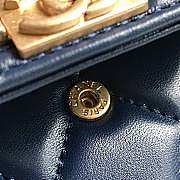 Chanel Long Wallet Smooth Leather Navy A80286 19x10.5x3cm - 5