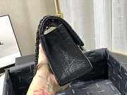 Chanel Mini 2.55 Tasche Black & Black Metal AS0874 20x15.5×6cm - 6