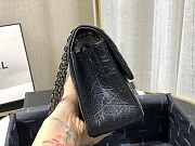 Chanel Mini 2.55 Tasche Black & Silver Metal AS0874 20x15.5×6cm - 6