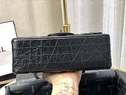 Chanel Mini 2.55 Tasche Black & Silver Metal AS0874 20x15.5×6cm - 5