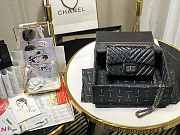 Chanel Mini 2.55 Tasche Black & Silver Metal AS0874 20x15.5×6cm - 3