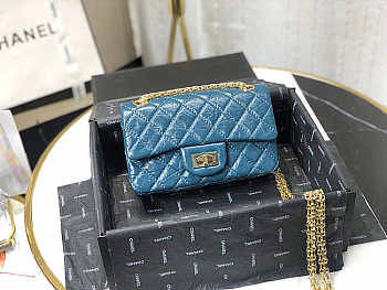 Chanel Mini 2.55 Tasche Blue AS0874 20x15.5×6cm