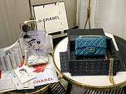 Chanel Mini 2.55 Tasche Blue AS0874 20x15.5×6cm - 5