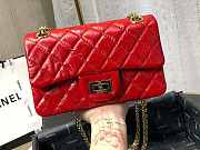 Chanel Mini 2.55 Tasche Red AS0874 20x15.5×6cm - 4