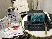 Chanel Mini 2.55 Tasche Tiffany Blue AS0874 20x15.5×6cm - 3