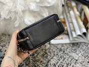 Chanel Vertical Camera Bag Black AS1753 17.5x14x7cm - 6