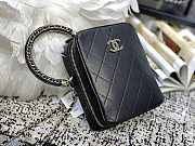 Chanel Vertical Camera Bag Black AS1753 17.5x14x7cm - 5