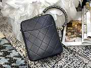 Chanel Vertical Camera Bag Black AS1753 17.5x14x7cm - 4