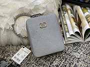 Chanel Vertical Camera Bag Gray AS1753 17.5x14x7cm - 1