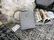 Chanel Vertical Camera Bag Gray AS1753 17.5x14x7cm - 2