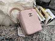 Chanel Vertical Camera Bag Pink AS1753 17.5x14x7cm - 4