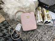 Chanel Vertical Camera Bag Pink AS1753 17.5x14x7cm - 2