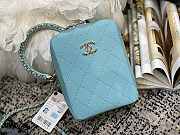 Chanel Vertical Camera Bag Blue AS1753 17.5x14x7cm - 1