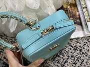 Chanel Vertical Camera Bag Blue AS1753 17.5x14x7cm - 5
