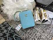 Chanel Vertical Camera Bag Blue AS1753 17.5x14x7cm - 2