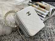 Chanel Vertical Camera Bag White AS1753 17.5x14x7cm - 3