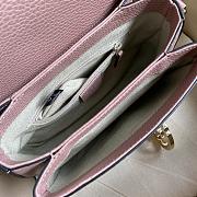 Gucci Interlocking G Leather Crossbody Bag Pink 607720 22x15x7cm - 4