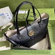 Gucci Medium Tote With Double G In Black 649577 35x32x11cm - 4